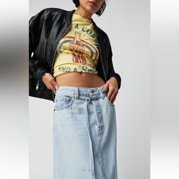 Free people Levi’s maxi denim skirt - Picture 2 of 11